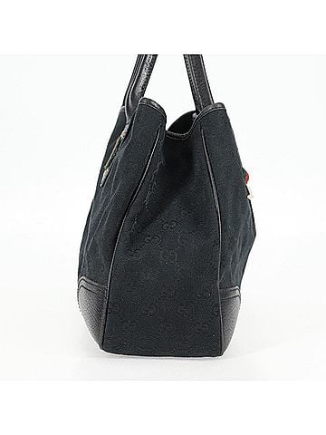 Gucci Princy Black Canvas Tote Bag (view 2)