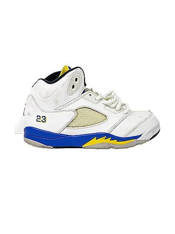Nike Sneaker Kid Jordan 5 Retro Laney 440889-189 White Basketball Size 3 (view 1)