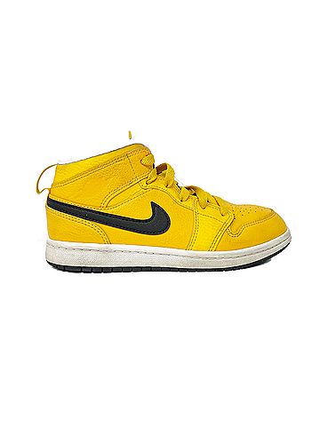 Nike Sneaker Kid Air Jordan 1 Mid 640734-700 Yellow Basketball Size 2 (view 1)
