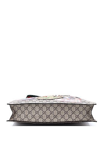 Gucci Courrier Convertible Soft Open Tote GG Coated Canvas with Applique North South (view 2)
