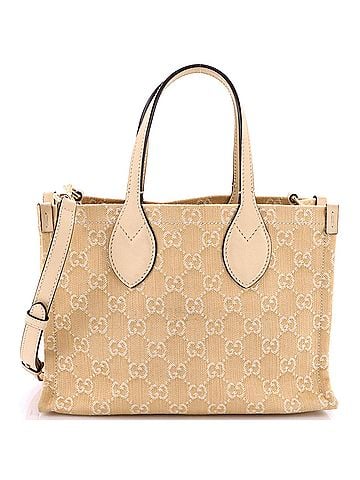 Gucci Ophidia Shopper Tote GG Denim Medium (view 1)