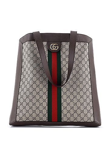 Gucci Ophidia Soft Open Tote GG Coated Canvas Large (view 1)