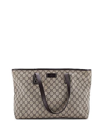 Gucci Plus Tote GG Coated Canvas with Leather Large (view 1)