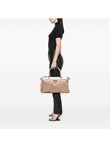 Gucci Large GG Canvas Abbey D Ring Tote (view 2)