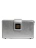 Dolce & Gabbana Basic 100% Leather Solid Silver Metallic Silver DG BOX Leather Shoulder Strap Women's Bag One size - photo 1