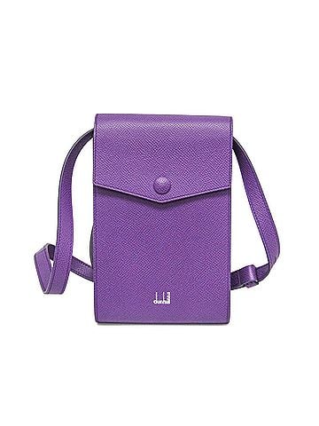 Dunhill Dunhill CADOGAN Mini Shoulder Pouch Women,Men Leather Pouch,Shoulder Bag Purple (view 1)