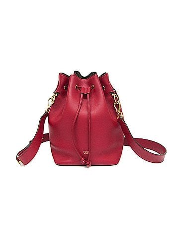 Fendi Fendi Mon Tresor 8BT298 Women's Leather Shoulder Bag Red Color (view 1)