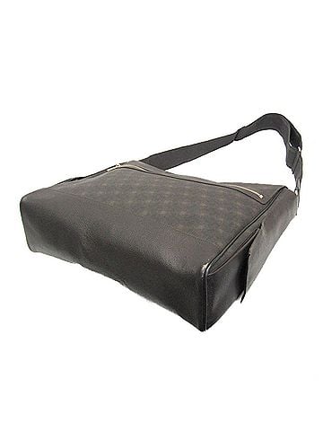 Dunhill Dunhill Men's Leather,PVC Shoulder Bag Dark Brown (view 2)