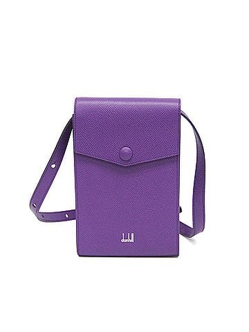 Dunhill Dunhill Cadogan Women's Leather Shoulder Bag Purple (view 1)
