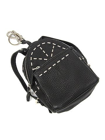 Fendi Fendi Selleria Key Ring 7AR471 Men,Women Leather Pouch Black (view 1)