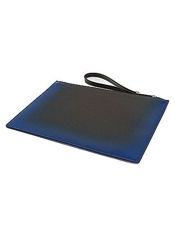 Salvatore Ferragamo Salvatore Ferragamo JP-661343 Object Holder Men,Women Leather Clutch Bag,Pouch Blue,Brown (view 2)