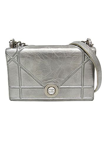 Christian Dior Christian Dior Diorama Chain Shoulder Bag Women's Leather Shoulder Bag Silver (view 1)