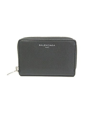 Balenciaga Balenciaga 452503 Women's Leather Coin Purse/coin Case Dark Gray (view 1)