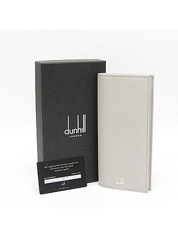 Dunhill Dunhill Cadogan 18F2100 Men's Leather Long Wallet (bi-fold) Light Gray (view 2)