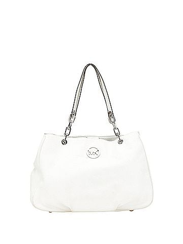 Michael Kors Michael Kors White Leather Tote Bag for Women (view 1)