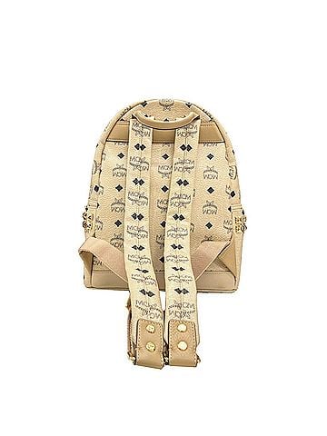 MCM MCM Studded Beige Backpack with Side Studs for Women (view 2)