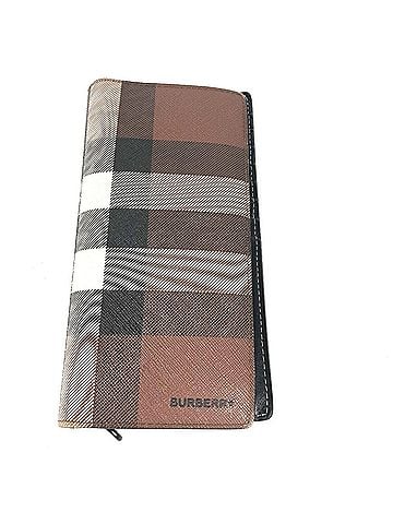 Burberry BURBERRY 8052803 Giant Check Bifold Long Wallet in PVC, Men's, Dark Birch Brown (view 1)