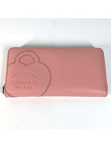 Tiffany TIFFANY & Co. 72458575 Japan-exclusive Return to Tiffany Heart Large Zip Wallet, Women's Leather, Blush Pink (view 1)