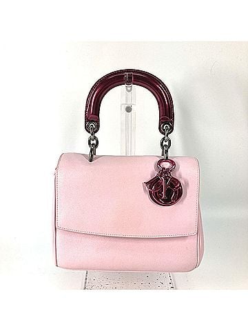 Christian Dior Christian Dior Dior Be 2-Way Bag, Handbag/Shoulder Leather/Patent Leather, Metallic Pink, Women's (view 1)