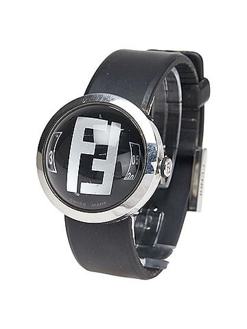 Fendi Fendi Bousra Watch 8010G Quartz Movement Black Dial Stainless Steel Rubber Women's FENDI (view 2)
