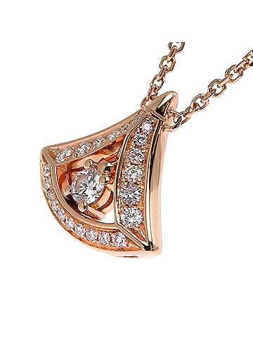 Bvlgari Bvlgari Diva's Dream Diamond Women's Necklace in 750 Pink Gold (view 2)