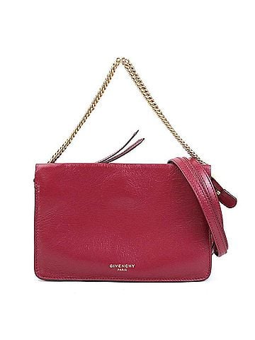 Givenchy Givenchy shoulder bag in leather and suede wine red red, women's, 56357a (view 1)