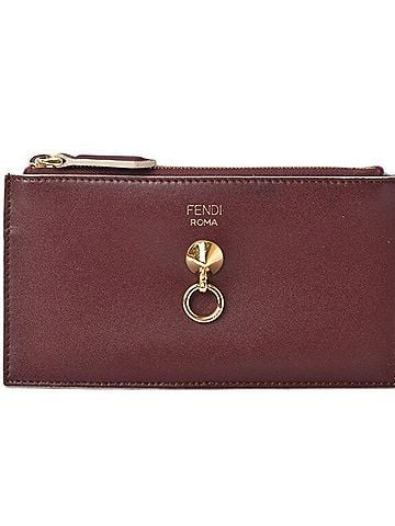 Fendi Fendi mini wallet FENDI coin case card pass BY THE WAY visor way burgundy 8M0388 (view 1)