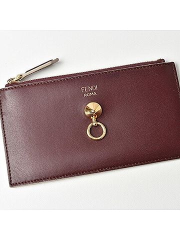 Fendi Fendi mini wallet FENDI coin case card pass BY THE WAY visor way burgundy 8M0388 (view 2)