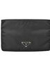 Prada 100% Nylon Black Prada Flat Pouch PRADA VELA Nylon Black One size - photo 1