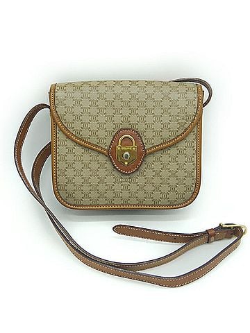 Céline Celine Macadam pattern Cadena motif turn lock pochette shoulder bag (view 1)