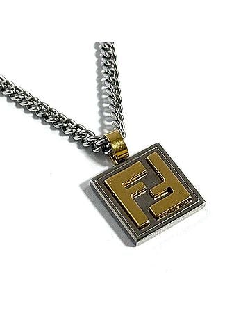 Fendi FENDI Men's Necklace Pendant Palladium & Gold Color (view 1)