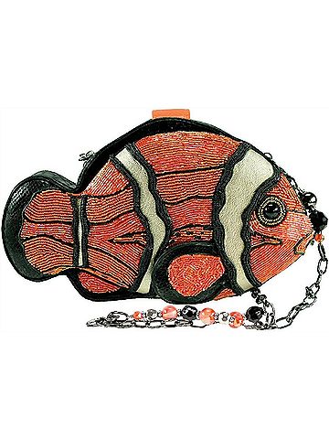 Mary Frances Clowning Around Fish Purse Hand Bag (view 1)