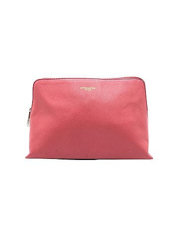 Coach COACH Pink Gold Hardware Calfskin Pouch for Women (view 1)