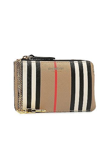 Burberry Burberry Check Coin Case Beige Multicolor PVC Leather Women's BURBERRY (view 2)