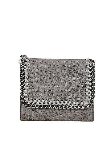 Stella McCartney Stella McCartney Bi-fold Wallet Compact Grey Polyester Women's (view 2)
