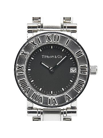 Tiffany Tiffany Atlas Watch, Quartz, Black Dial, Stainless Steel, Women's, TIFFANY&Co. (view 1)