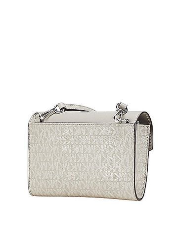 Michael Kors Michael Kors MK Signature Charlotte Tote with Clutch Bag and Shoulder Set, 2-Way, Gray PVC Saffiano Leather, Women's (view 2)