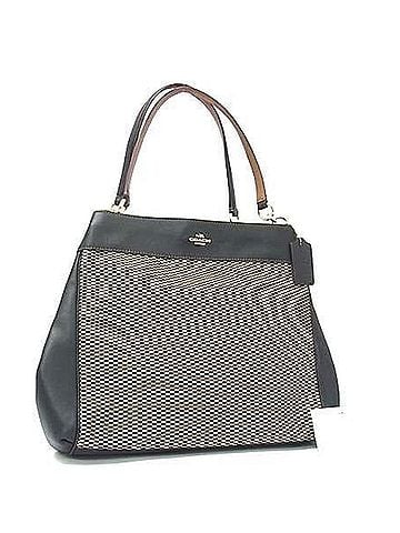 Coach COACH Exploded Reps Tote Bag F57540 in Black Canvas and Leather for Women (view 1)