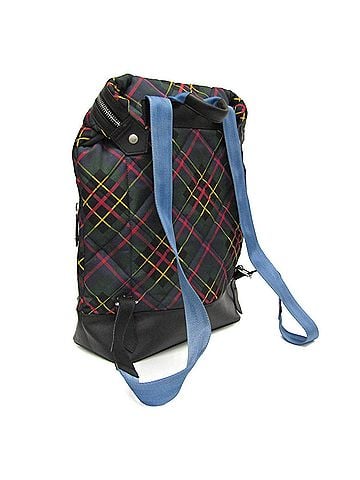 Vivienne Westwood Vivienne Westwood Orb Quilting Women,Men Nylon,Leather Backpack Black,Green (view 2)