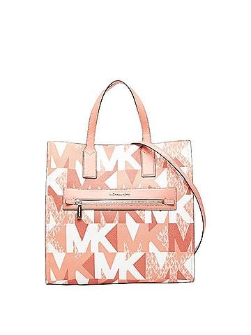 Michael Kors Michael Kors Kenley Tote Bag/Shoulder Bag, 2-Way, Pink, PVC, Leather, Women's (view 1)