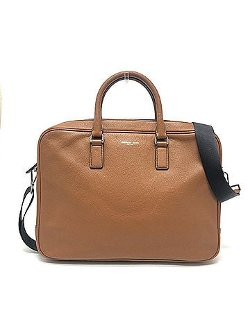 Michael Kors Michael Kors logo 2-way briefcase, document bag, business leather, men's, brown (view 1)