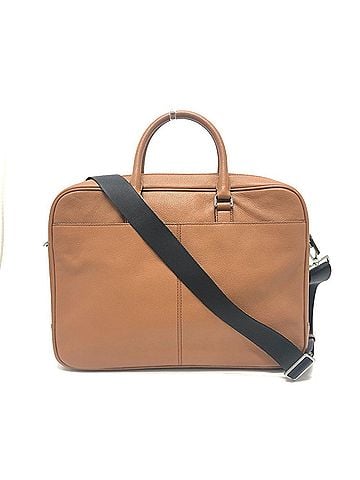 Michael Kors Michael Kors logo 2-way briefcase, document bag, business leather, men's, brown (view 2)