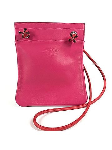 Hermès HERMES Bicolor Sac Aline Mini Pochette Shoulder Bag in Pink Leather (view 1)
