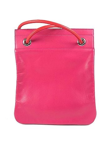 Hermès HERMES Bicolor Sac Aline Mini Pochette Shoulder Bag in Pink Leather (view 2)