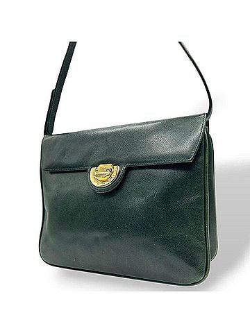 Givenchy GIVENCHY Shoulder Bag, Green, Flap, Logo, Crossbody, Gold Hardware, Logo Plate, E5 (view 1)