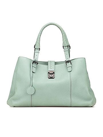 Bottega Veneta Bottega Veneta Intrecciato Roma handbag in green leather for women. (view 1)