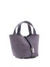 Hermès Gray Black Picotin Lock Bag Felt with Leather MM One size - photo 3