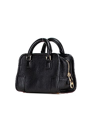 Loewe LOEWE Anagram Amazona Micro Mini Handbag/Shoulder Bag, 2-Way, Black Leather, Women's (view 2)