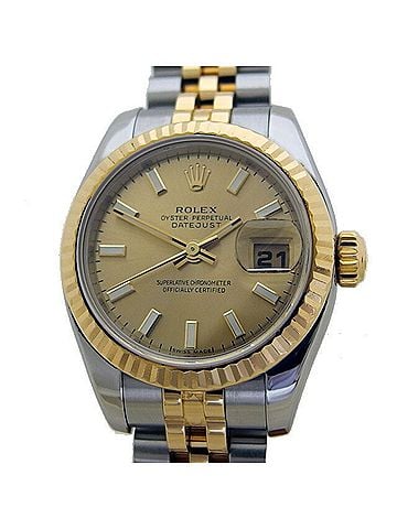 Rolex Rolex Datejust 18K Yellow Gold and Stainless Steel Women's Watch 179173 (view 1)