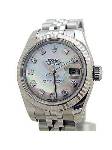 Rolex Rolex Datejust Black Shell 10P Diamond Women's Watch (view 2)